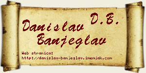 Danislav Banjeglav vizit kartica